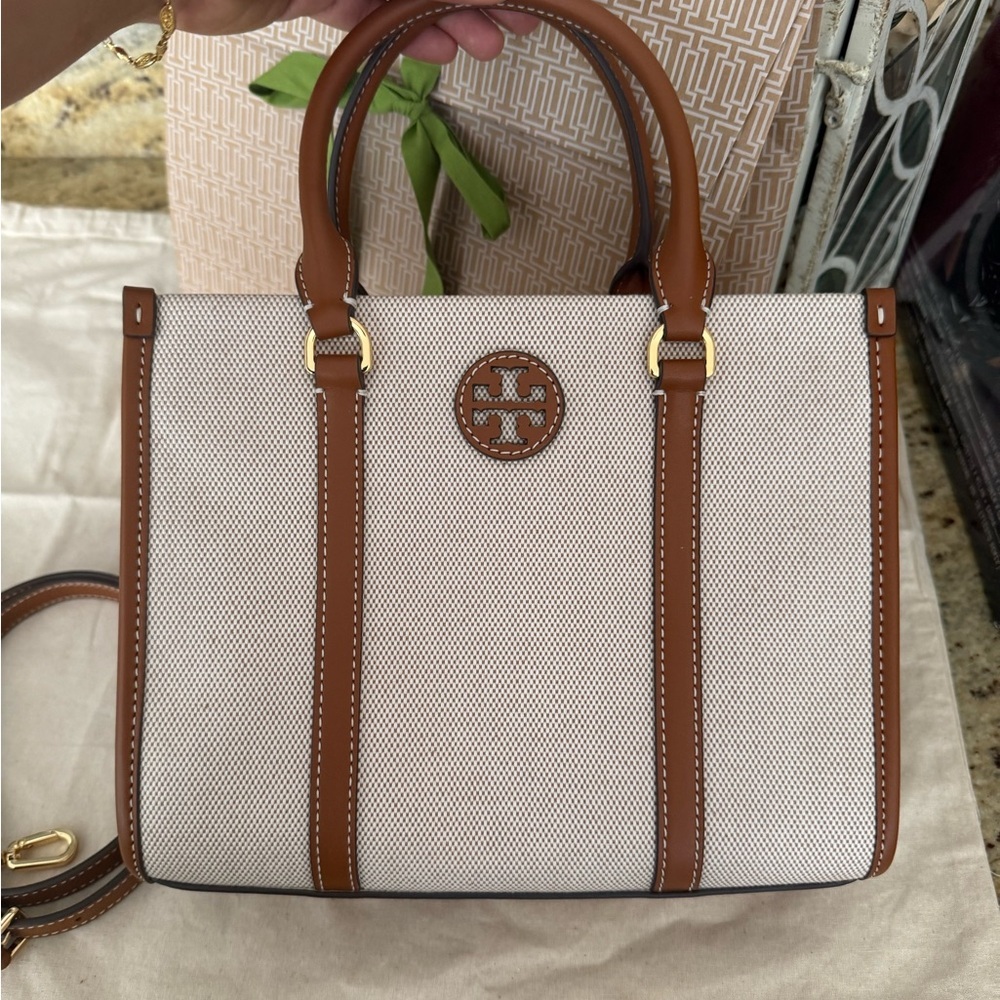 New Tory Burch small canvas tote